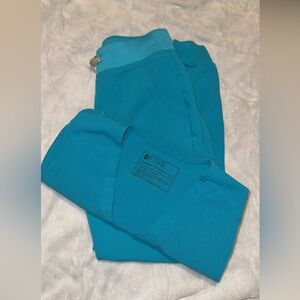 XXS Figs Vibrant Blue Scrub Set